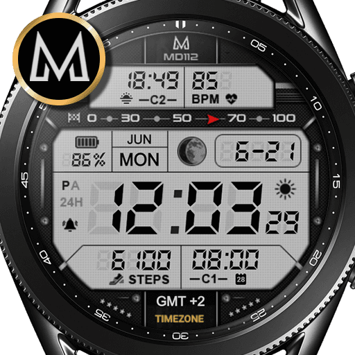 MD112: Digital watch face
