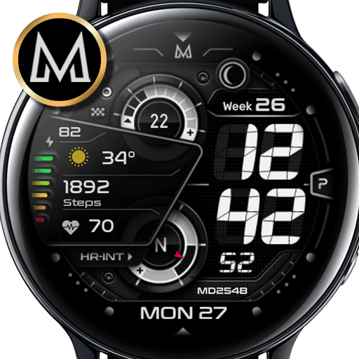MD254B: Digital watch face