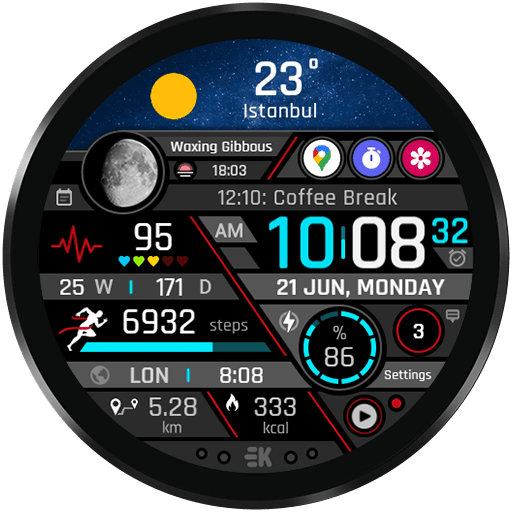Realistic Info - Watch Face
