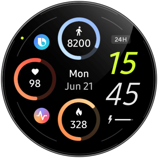 Awf Sporty Digital: Watch face