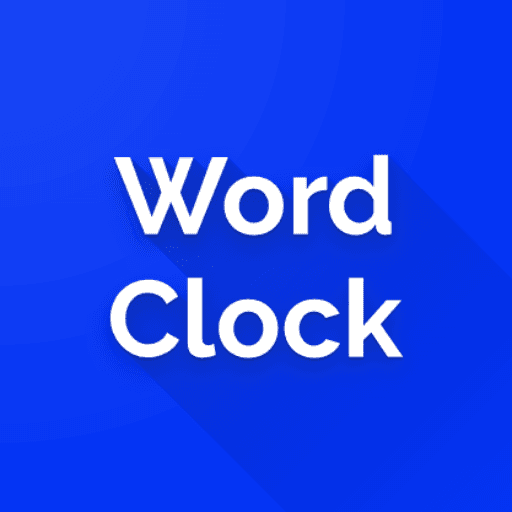 Simple Clock Widget - Word Clo