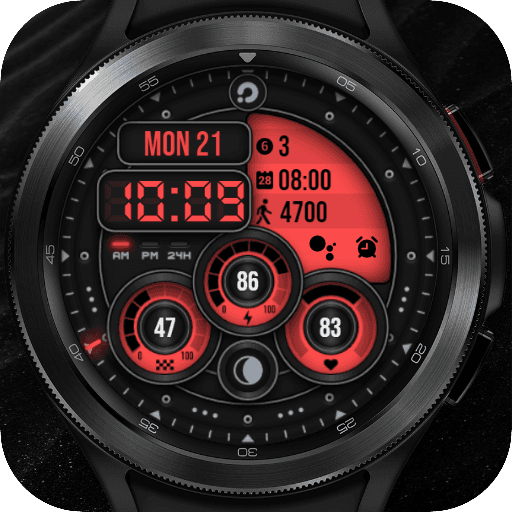 P014 - Digital Watch Face