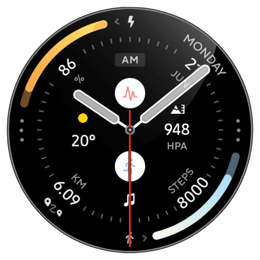 Awf Polar Analog: Watch face