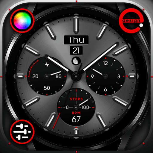 OBSIDIAN Titanium - watch face