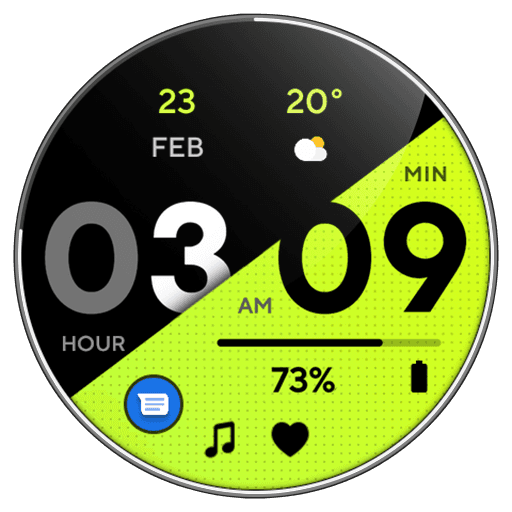 Awf Rush E: Watch face