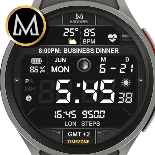 MD112B: Digital watch face