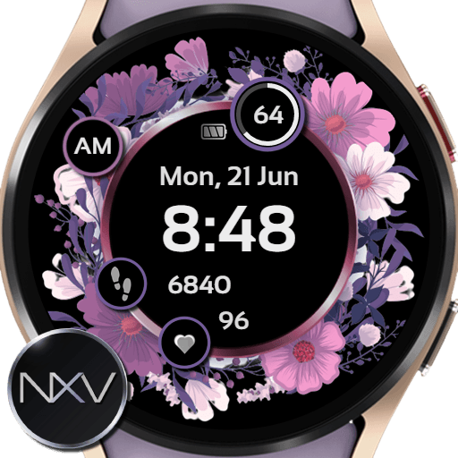 NXV84 Flora Elegant Watch Face