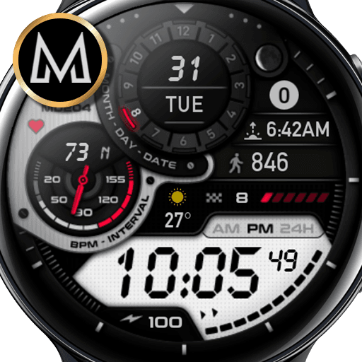MD204 - Digital watch face
