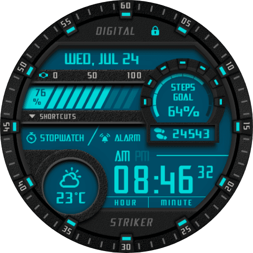 Digital Striker Watch Face