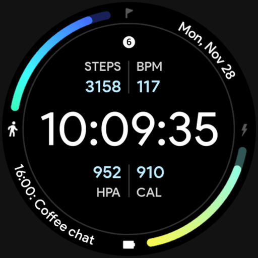 Awf Fit Dashboard: Watch face