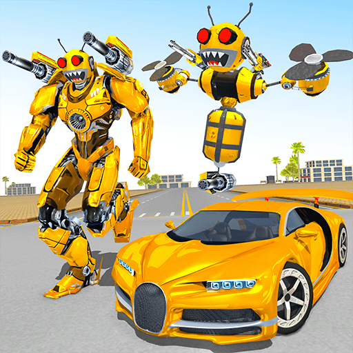 Bee Robot Car Transform Games