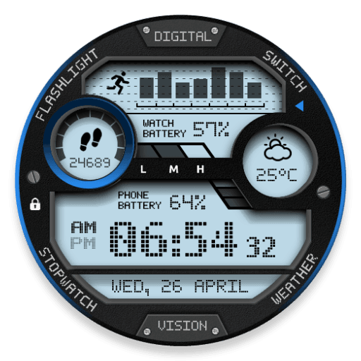 Digital Vision Watch Face