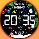 Christmas snow globe Watchface