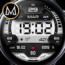 MD244 LCD: Digital watch face