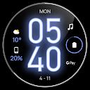 Awf Glow Digital: Watch face