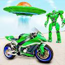 Spaceship Robot Bike Game 3d